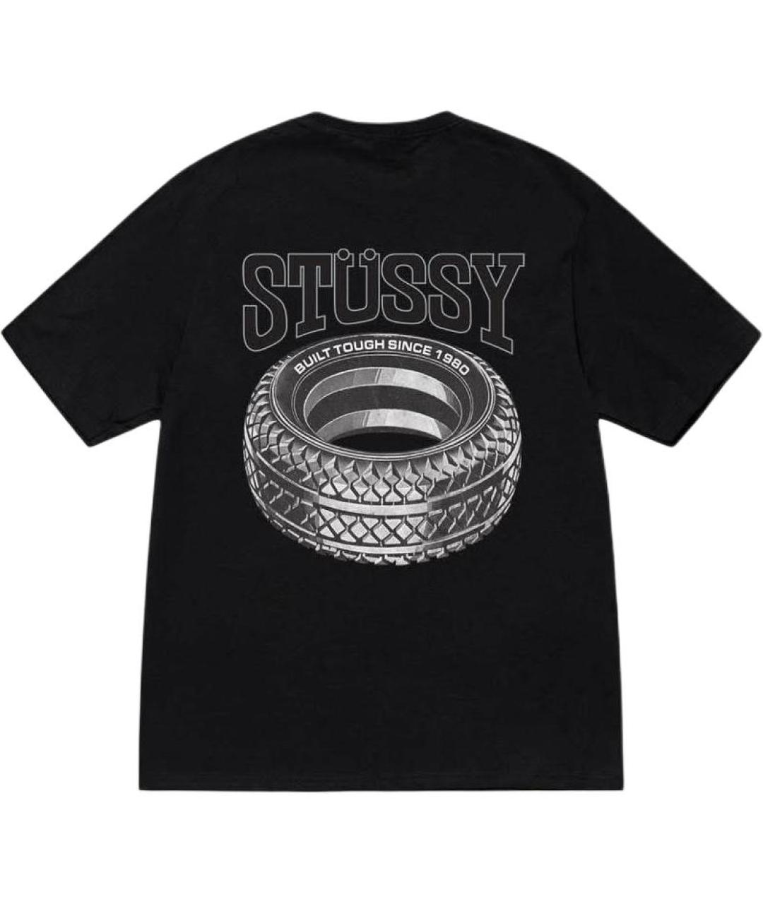 STUSSY Черная футболка, фото 2