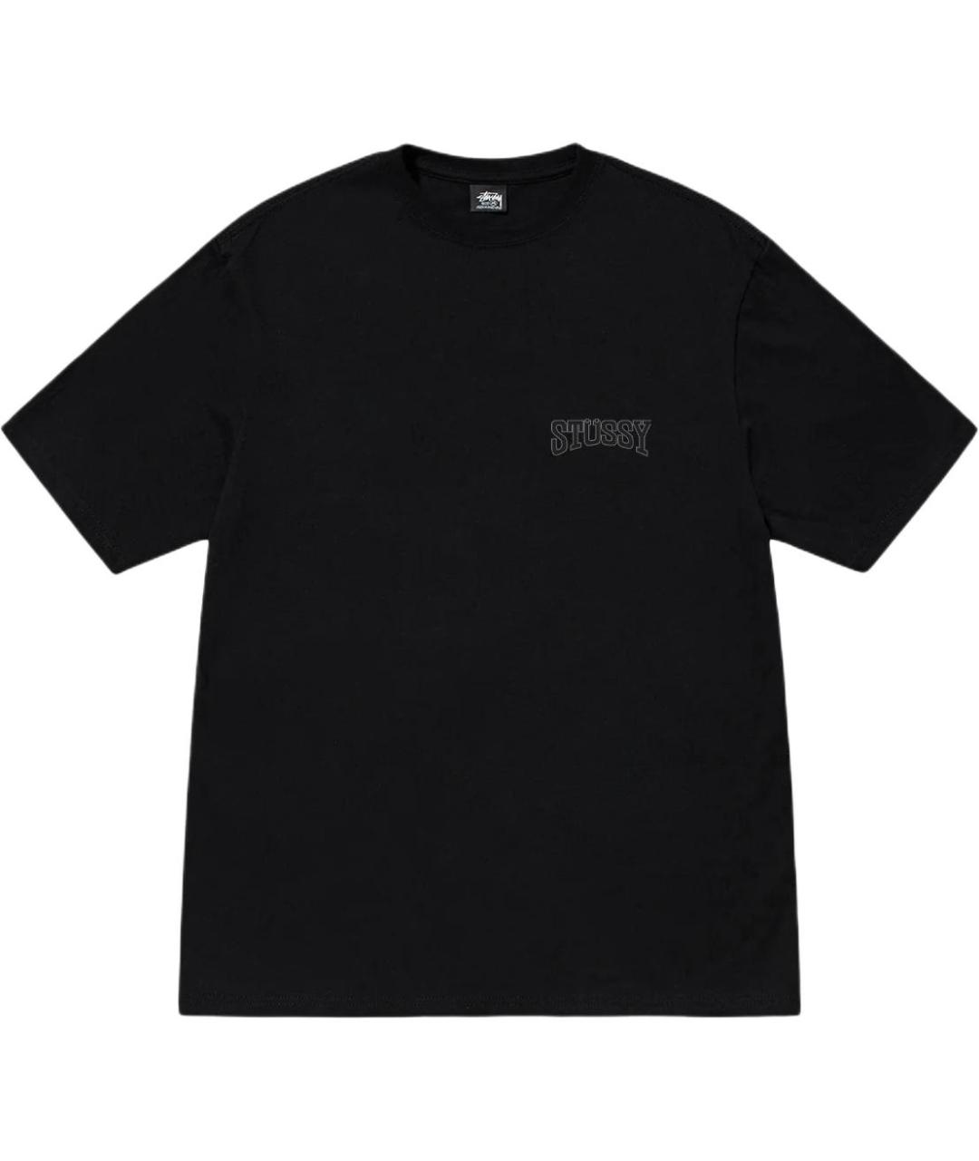 STUSSY Черная футболка, фото 1