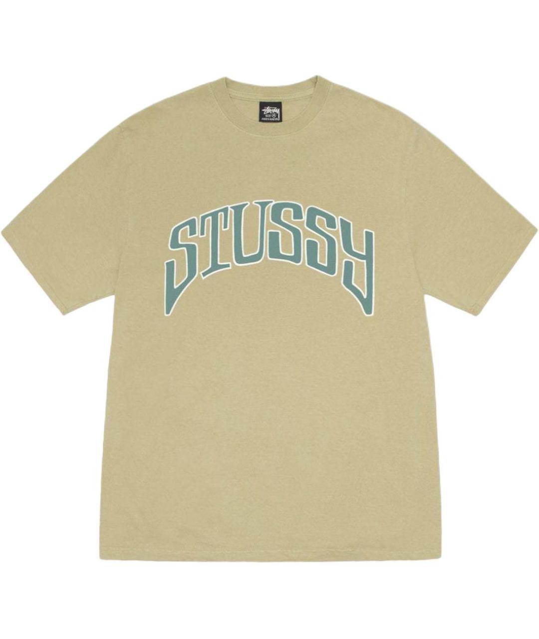 STUSSY Бежевая футболка, фото 1