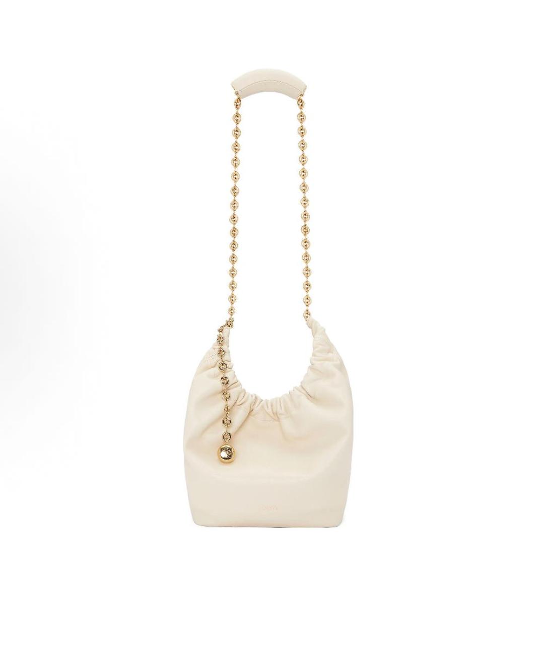 LOEWE Бежевая кожаная сумка тоут, фото 3