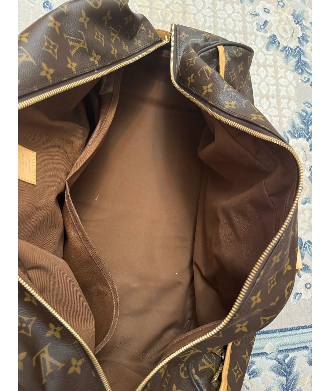 LOUIS VUITTON Коричневый чемодан, фото 8