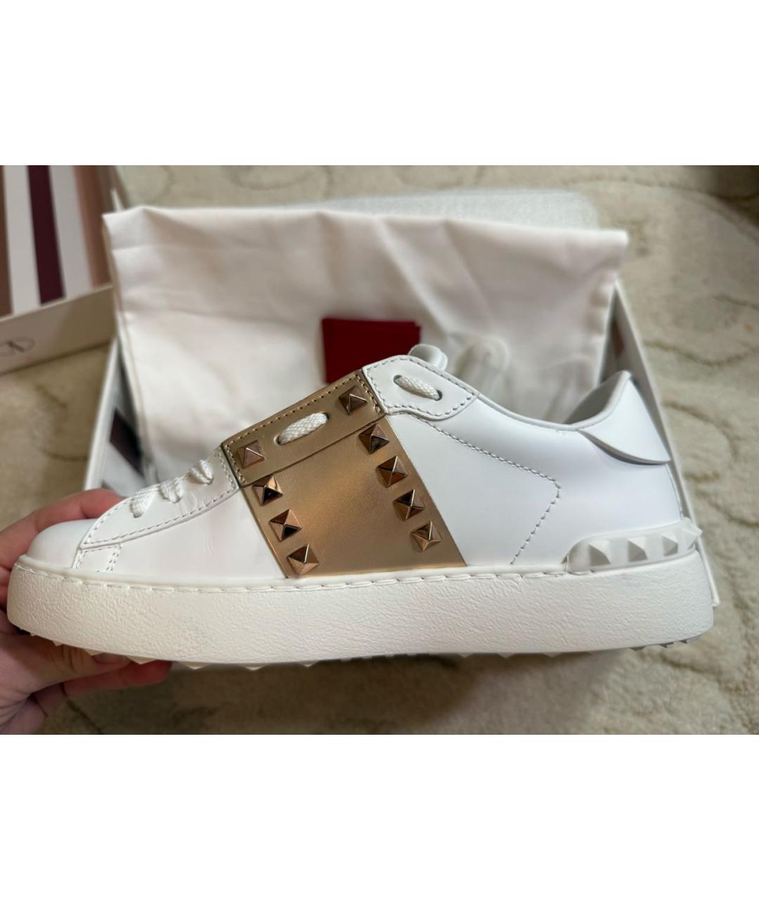 VALENTINO Белые кожаные кеды, фото 5