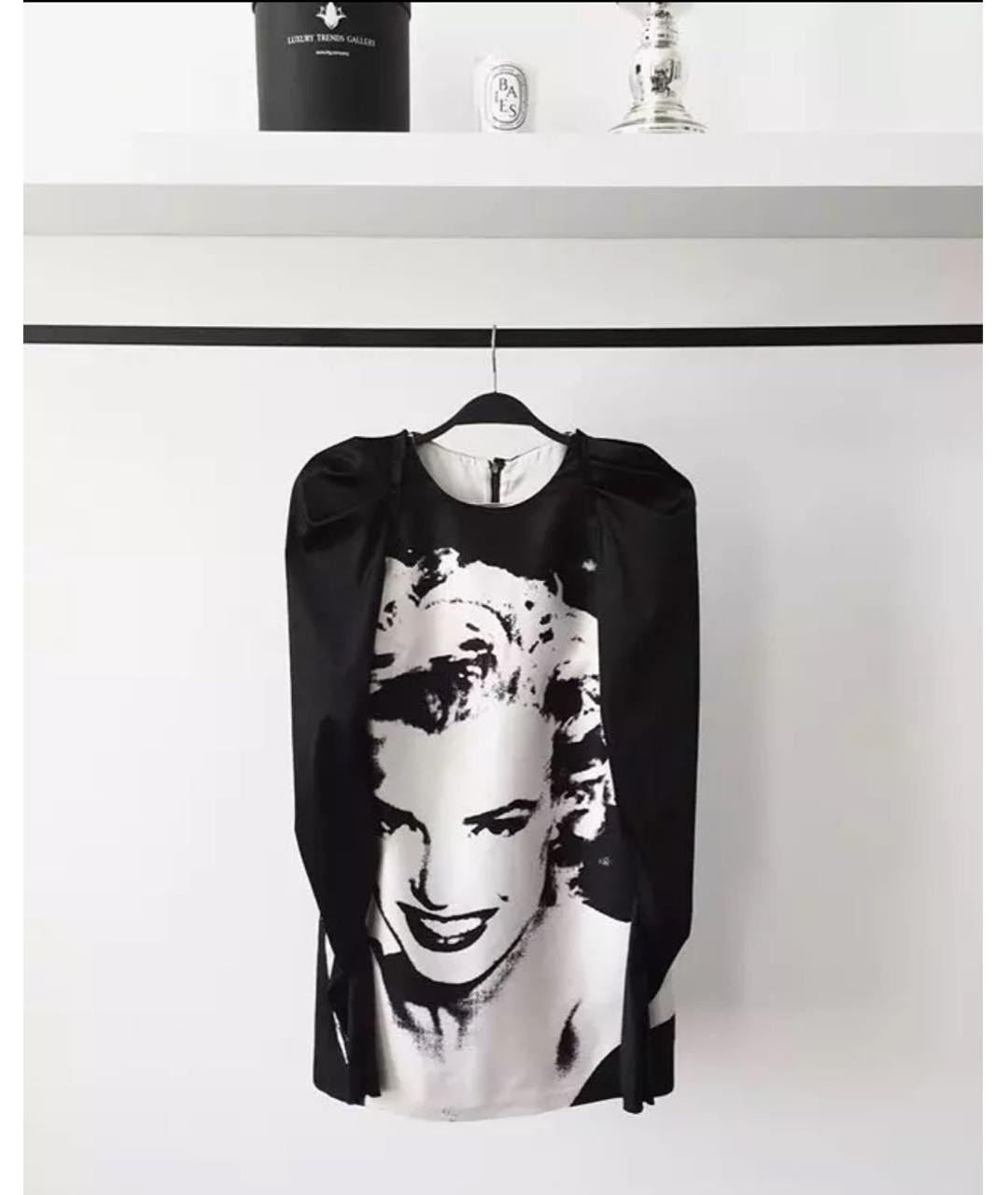 DOLCE&GABBANA Белое шелковое повседневное платье, фото 3