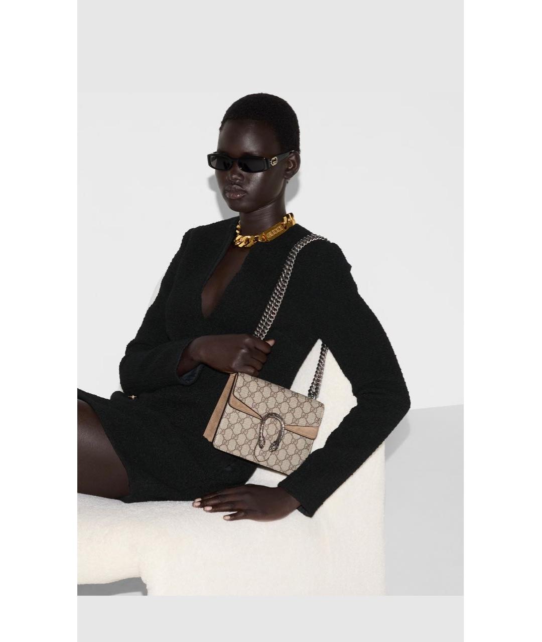 GUCCI Бежевая сумка через плечо, фото 3