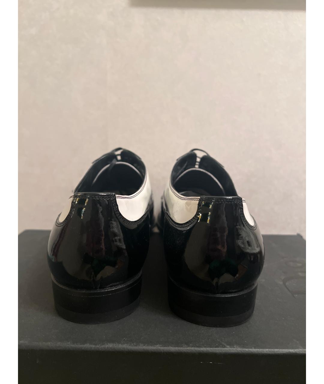 CHRISTIAN DIOR Черные туфли из лакированной кожи, фото 4