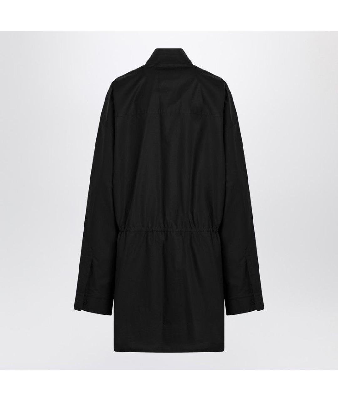 BALENCIAGA Черное хлопковое повседневное платье, фото 2