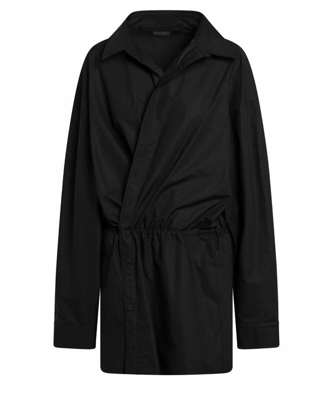 BALENCIAGA Черное хлопковое повседневное платье, фото 1
