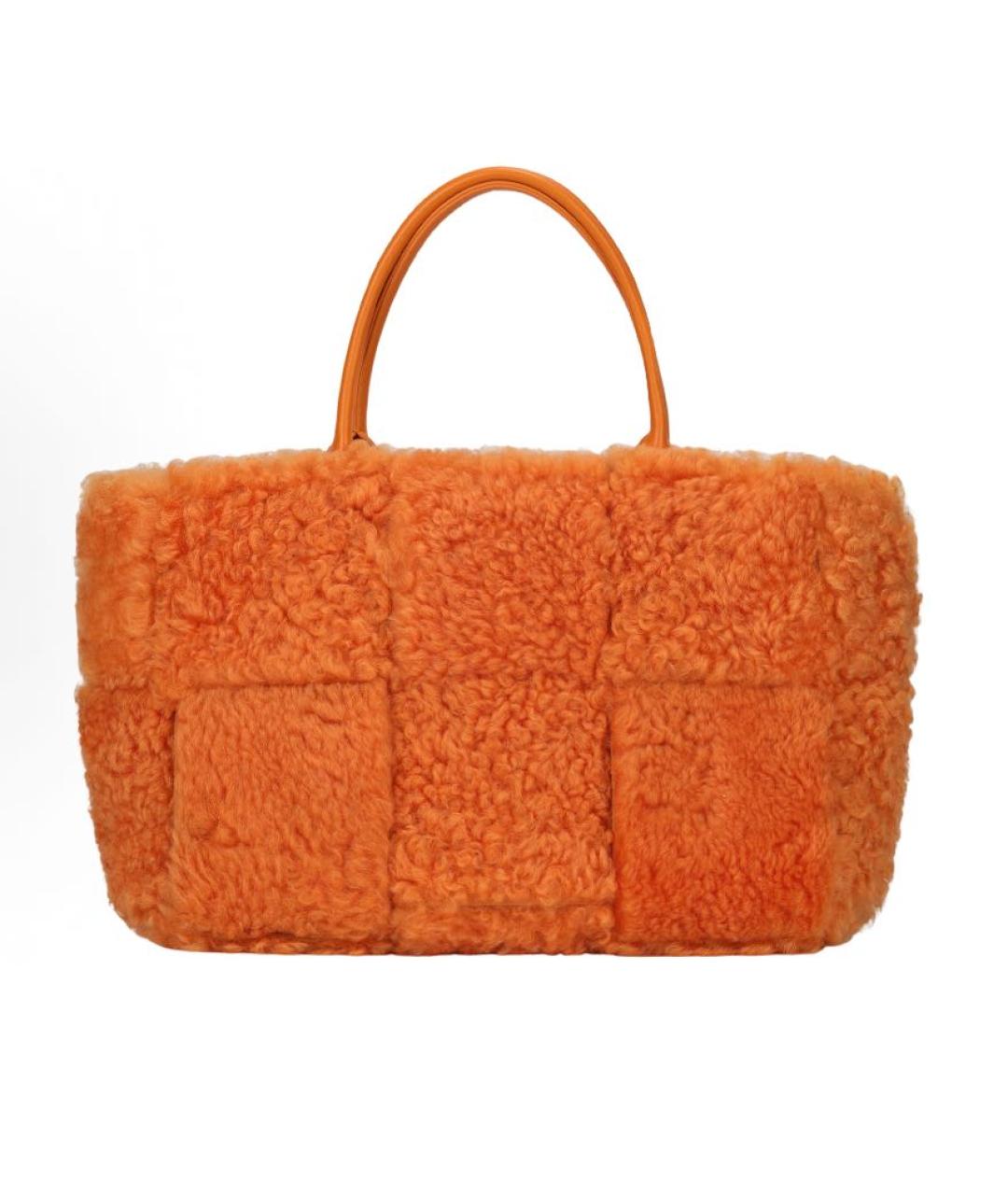 BOTTEGA VENETA Оранжевая сумка с короткими ручками, фото 3