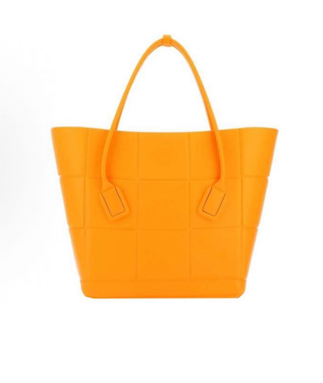 BOTTEGA VENETA Оранжевая сумка тоут, фото 3