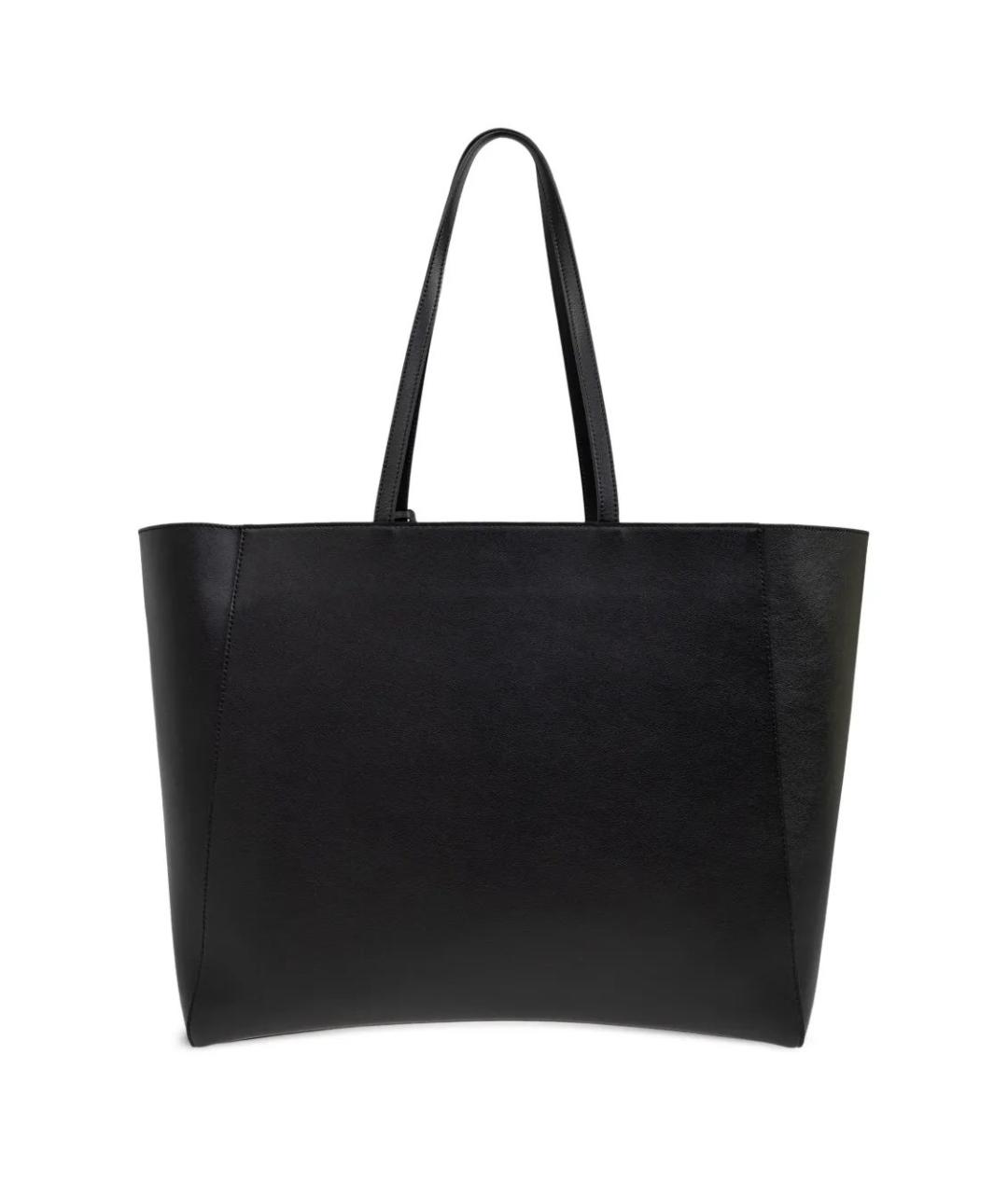 BALENCIAGA Черная кожаная сумка тоут, фото 5