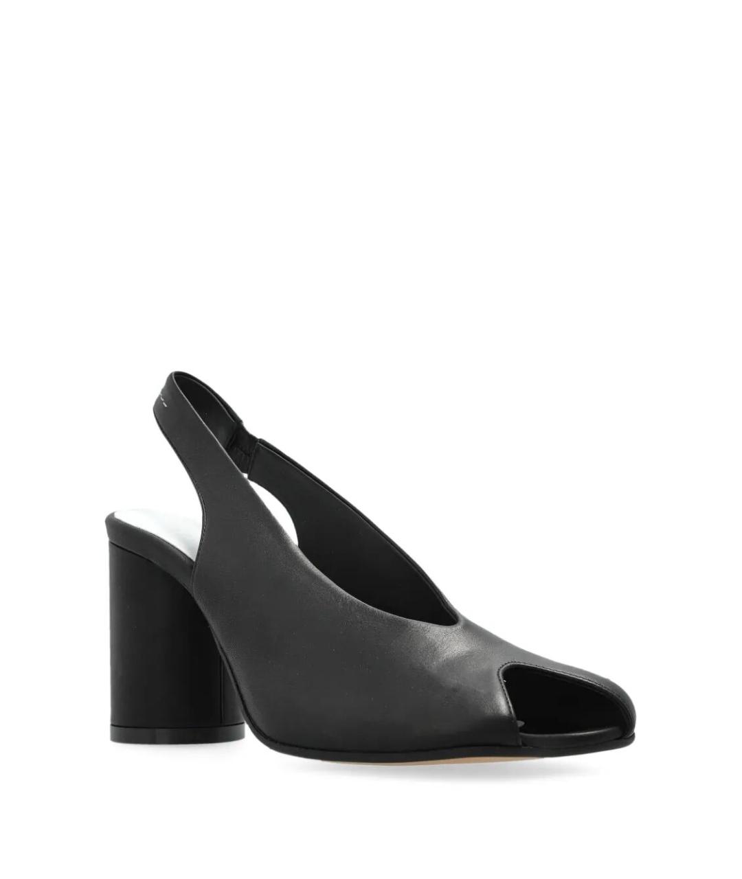 MM6 MAISON MARGIELA Черные кожаные туфли, фото 3