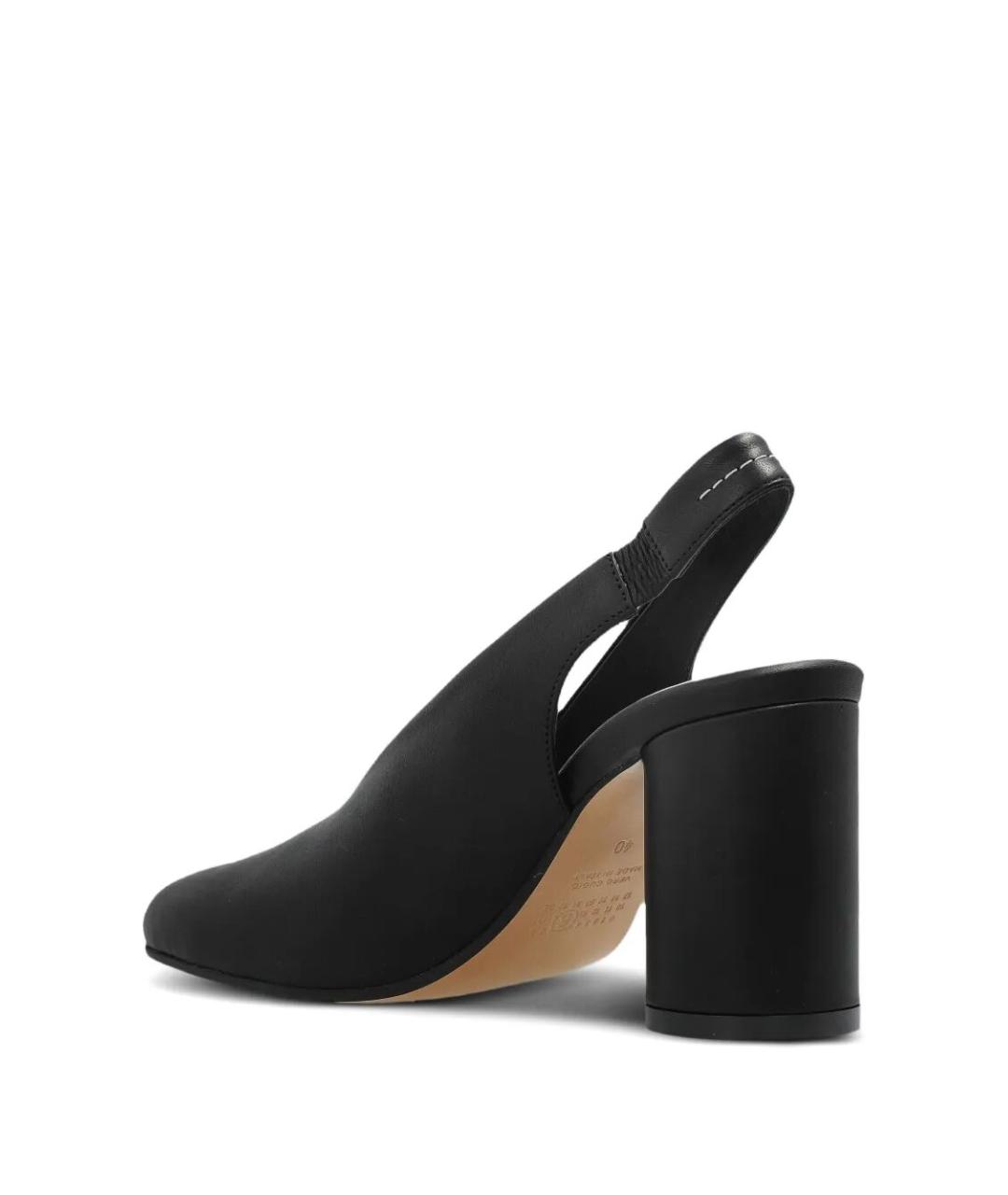 MM6 MAISON MARGIELA Черные кожаные туфли, фото 5