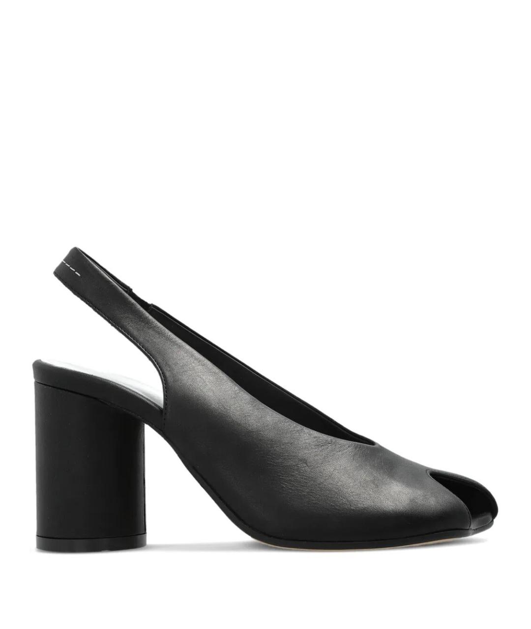 MM6 MAISON MARGIELA Черные кожаные туфли, фото 1