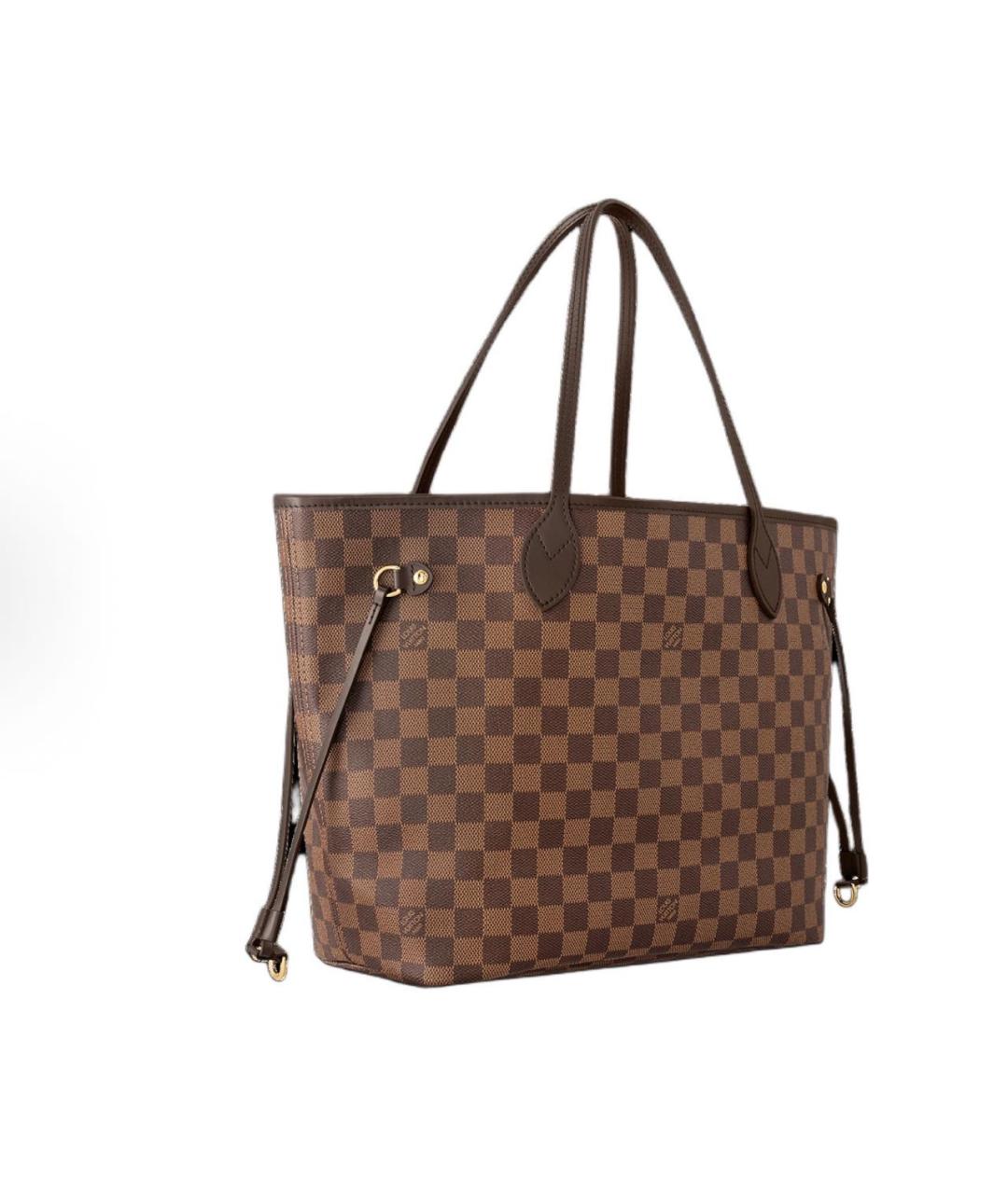 LOUIS VUITTON Коричневая кожаная сумка через плечо, фото 2