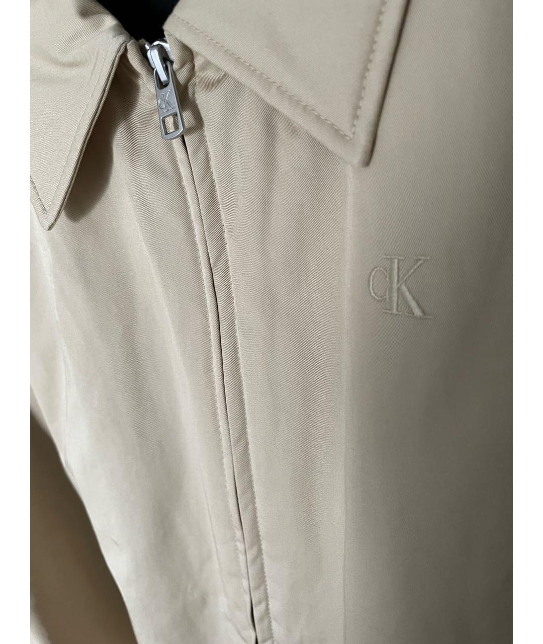 CALVIN KLEIN Бежевая хлопковая куртка, фото 5