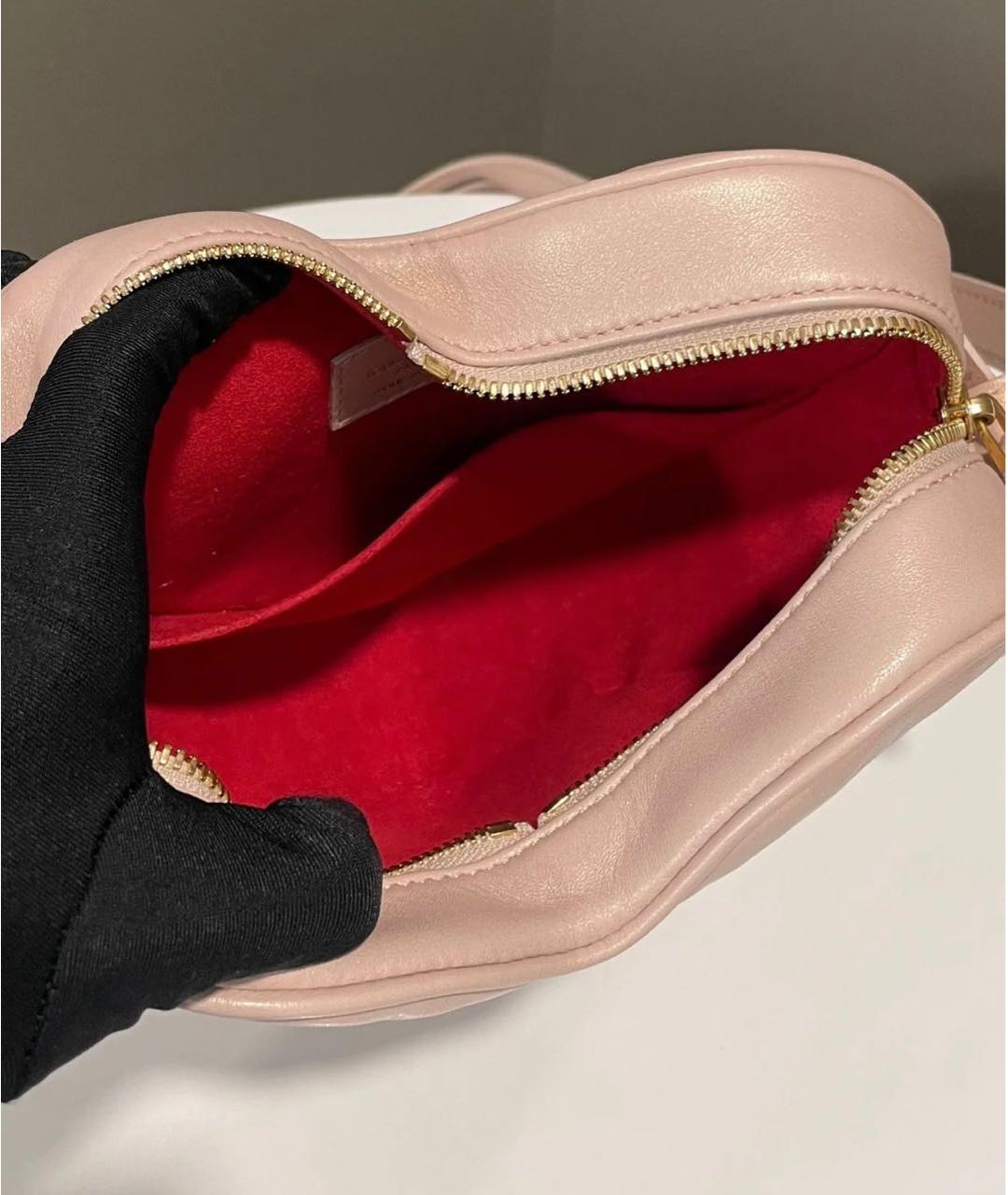 LOUIS VUITTON Розовая кожаная сумка через плечо, фото 3