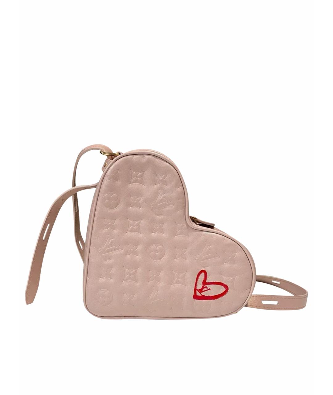LOUIS VUITTON Розовая кожаная сумка через плечо, фото 1