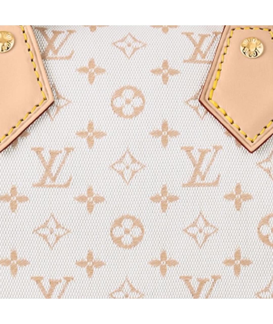LOUIS VUITTON Белая сумка с короткими ручками, фото 4