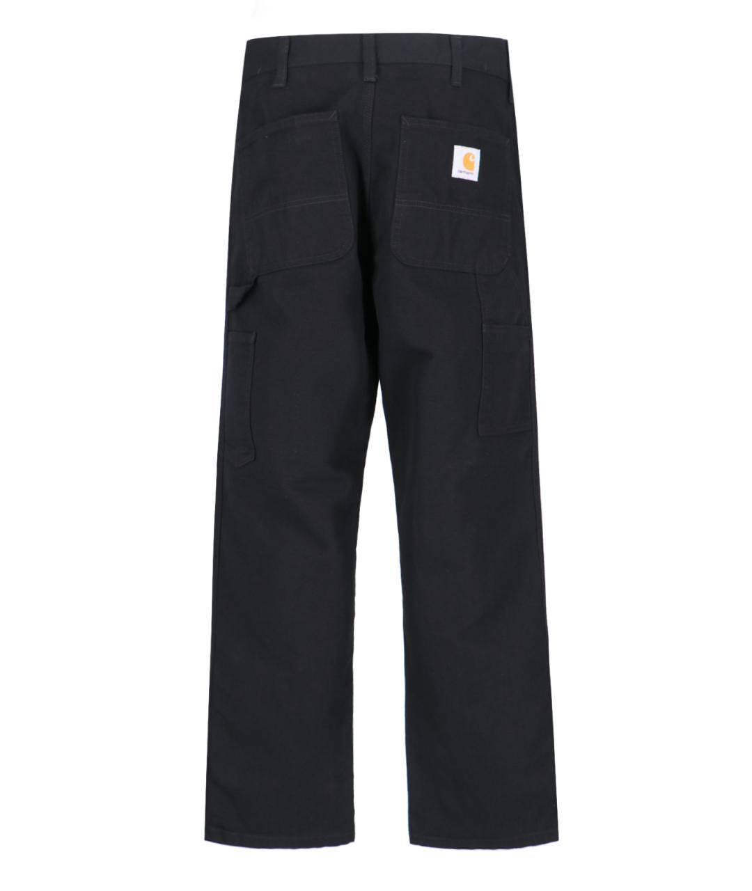 CARHARTT WIP Черные хлопковые повседневные брюки, фото 2
