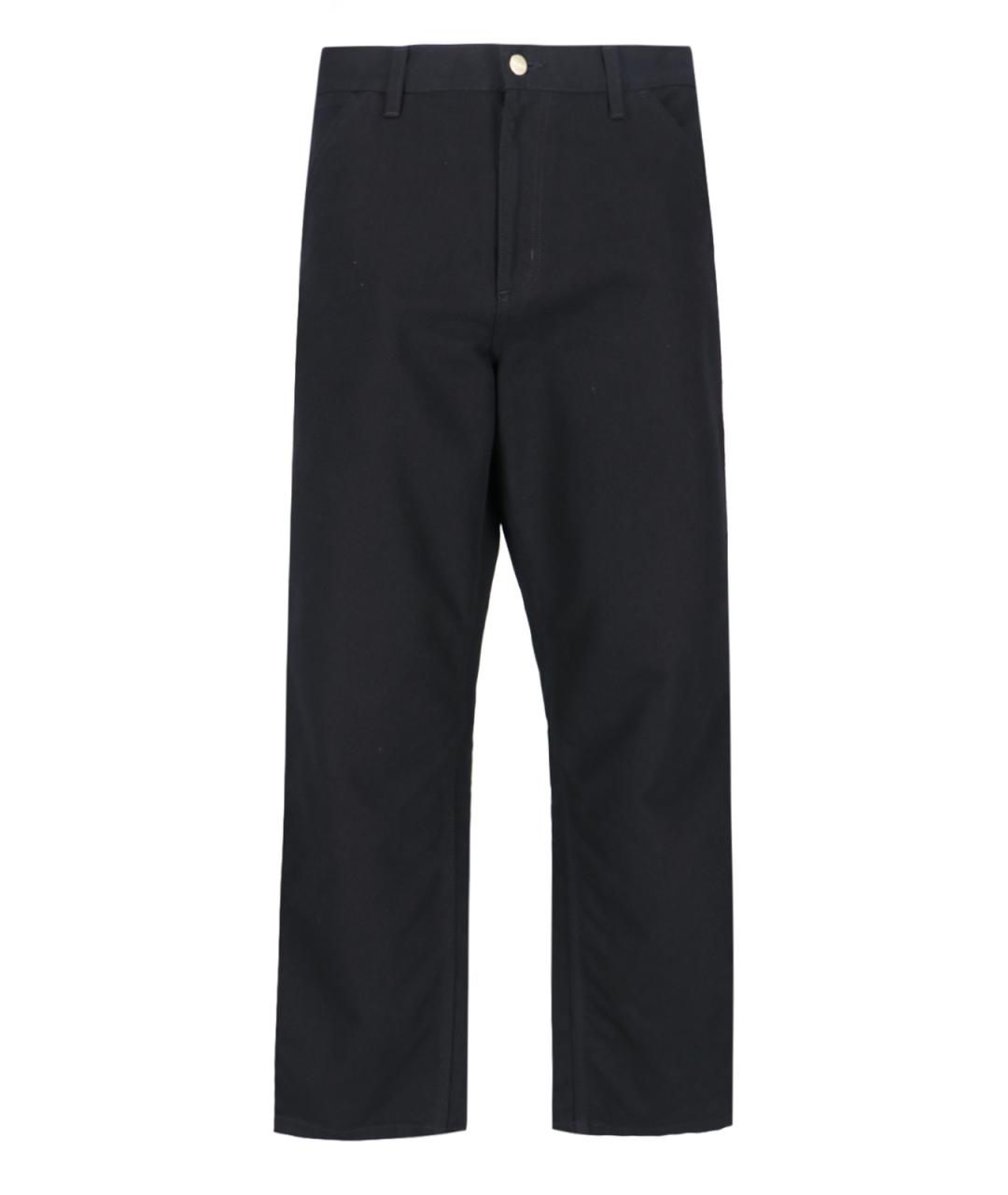CARHARTT WIP Черные хлопковые повседневные брюки, фото 1