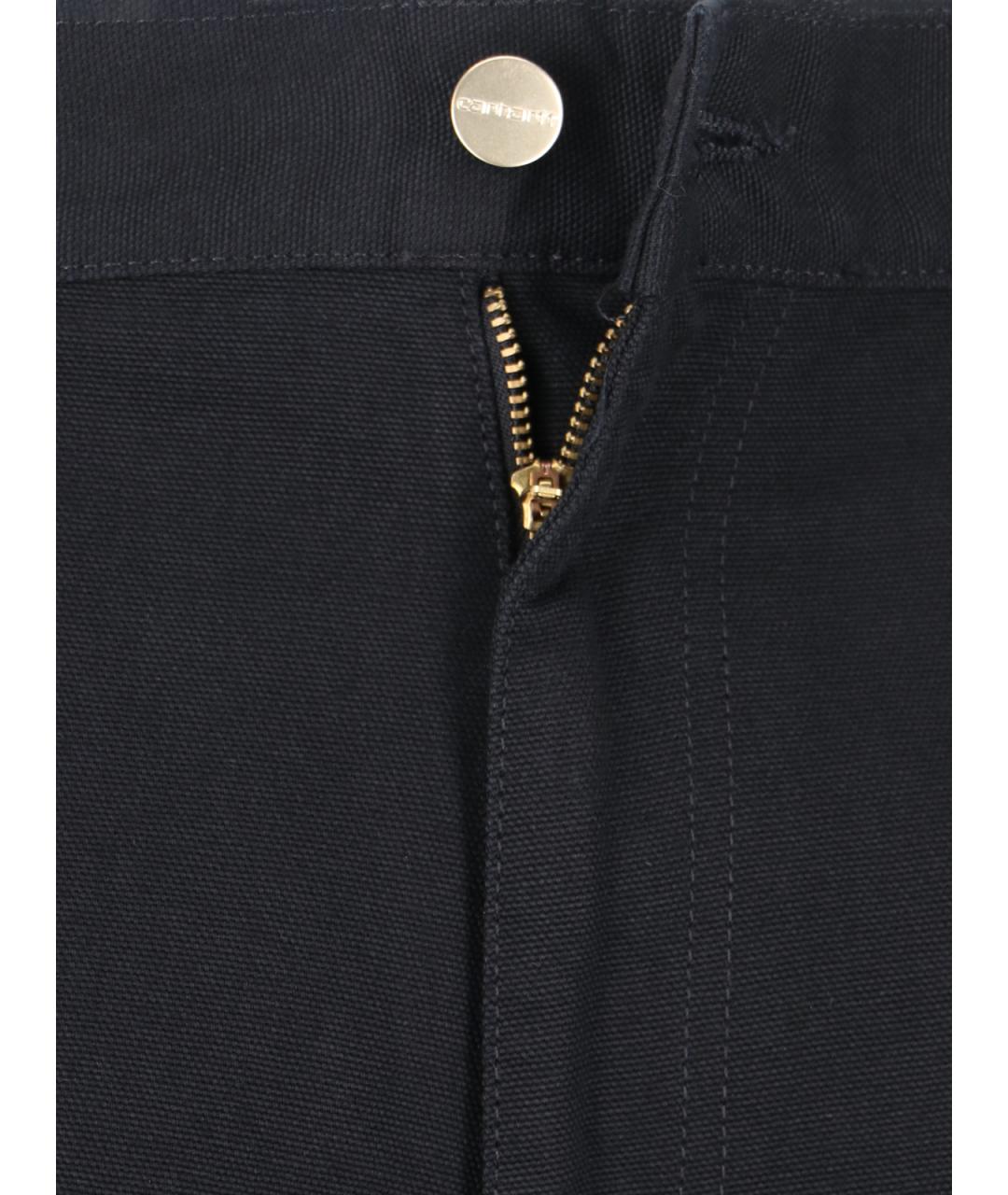 CARHARTT WIP Черные хлопковые повседневные брюки, фото 5