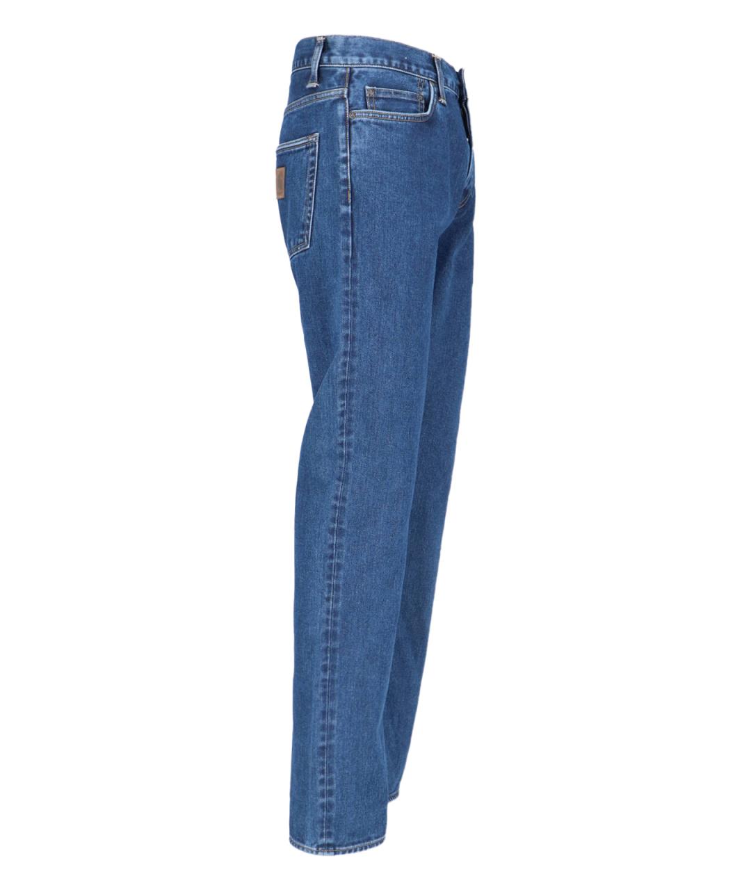 CARHARTT WIP Синие хлопковые прямые джинсы, фото 3