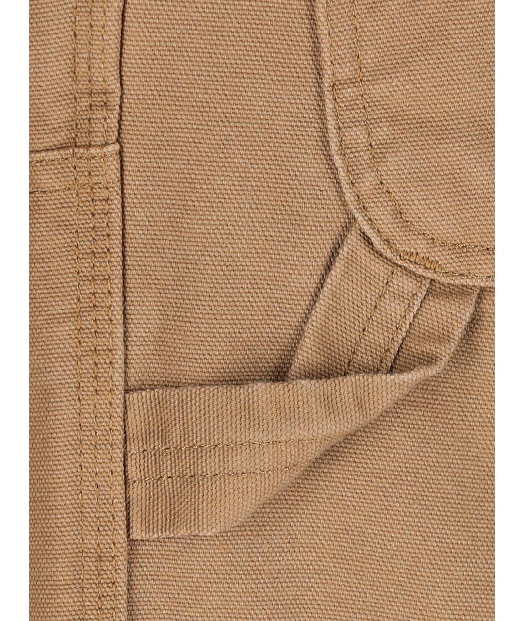 CARHARTT WIP Бежевые хлопковые повседневные брюки, фото 5