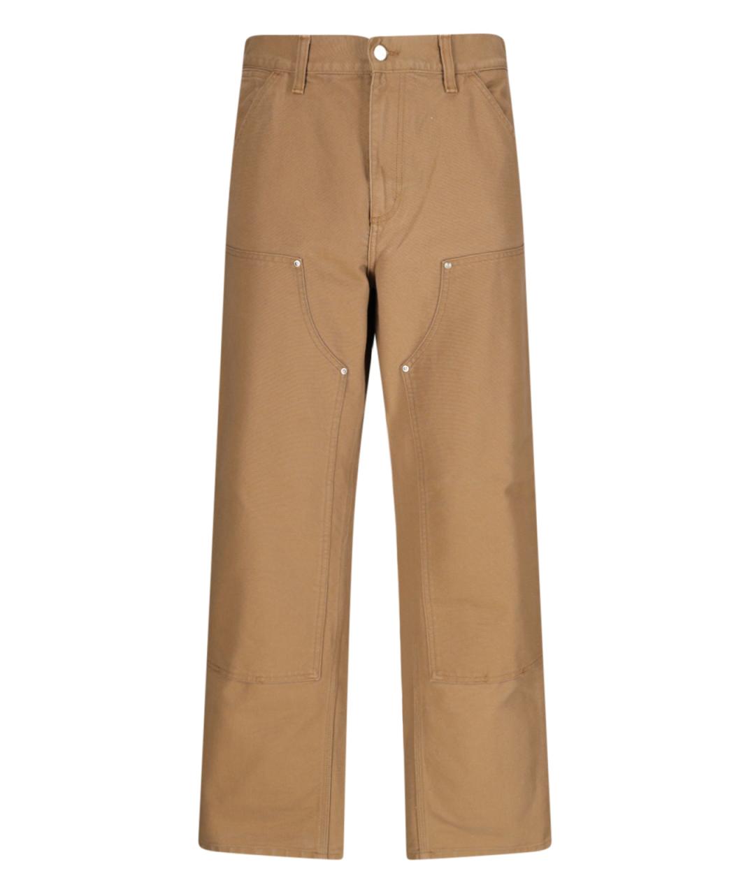 CARHARTT WIP Бежевые хлопковые повседневные брюки, фото 1