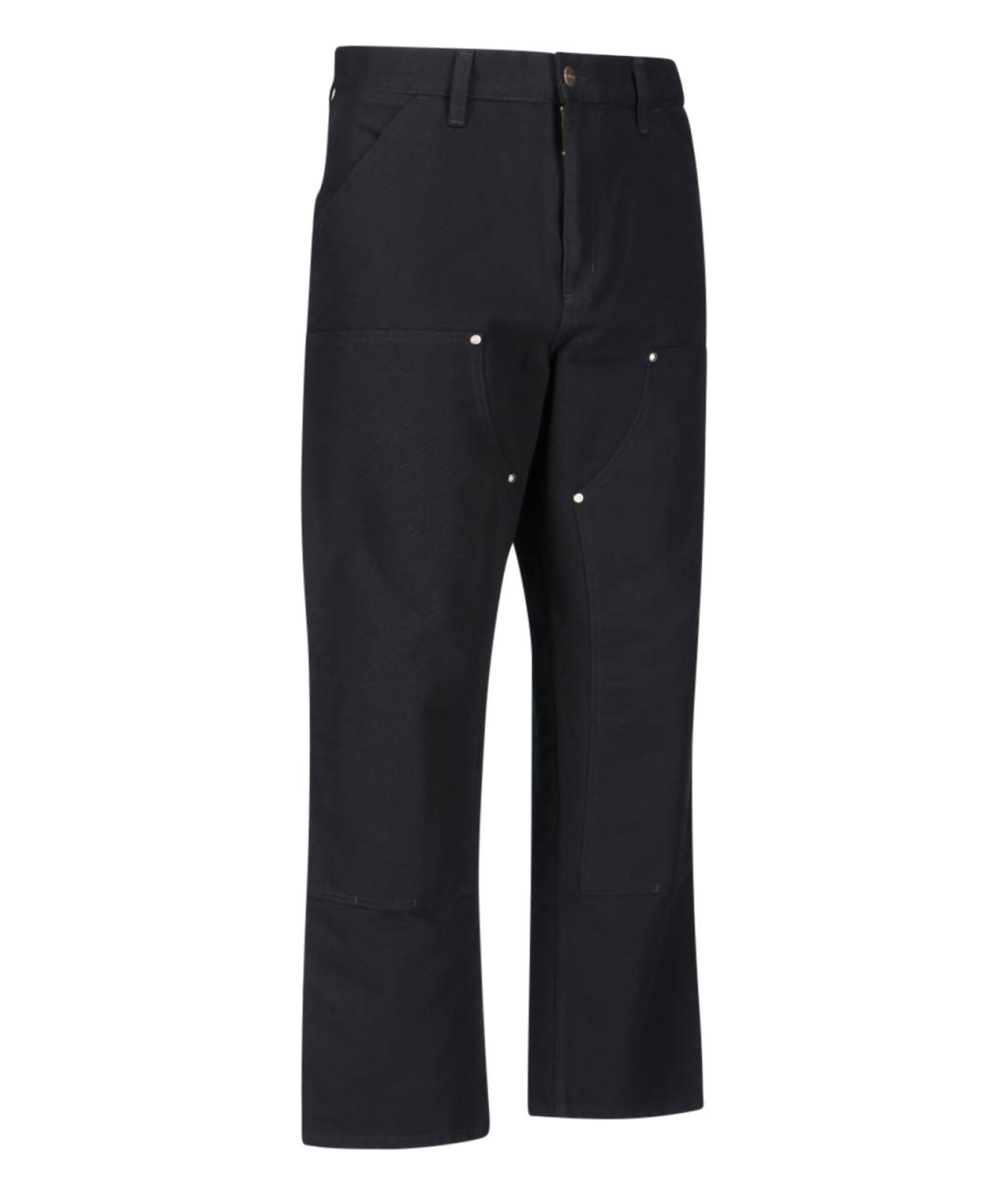 CARHARTT WIP Черные хлопковые повседневные брюки, фото 2