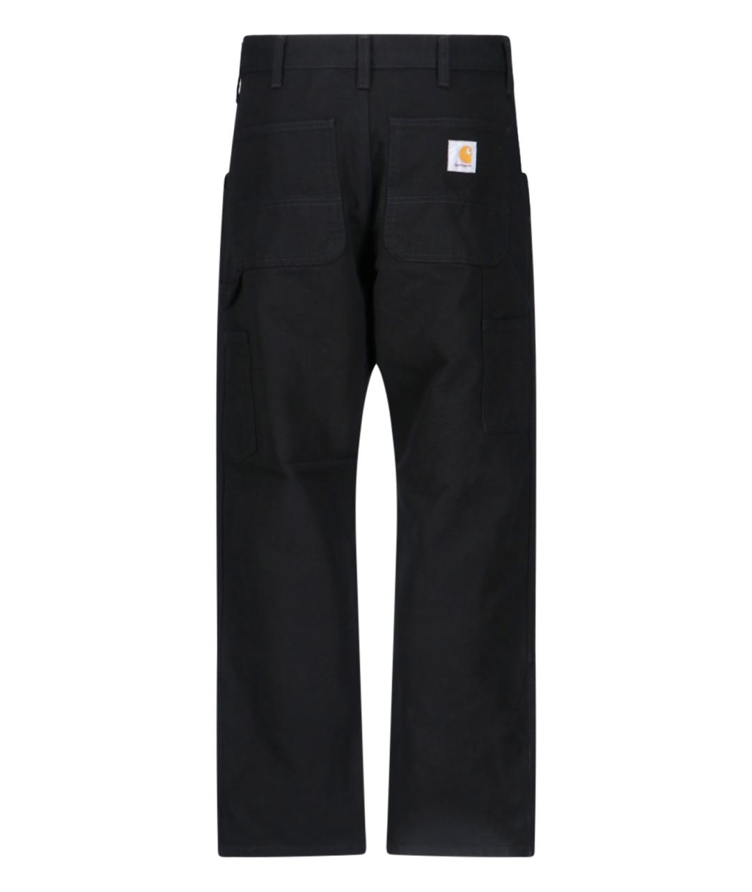 CARHARTT WIP Черные хлопковые повседневные брюки, фото 3