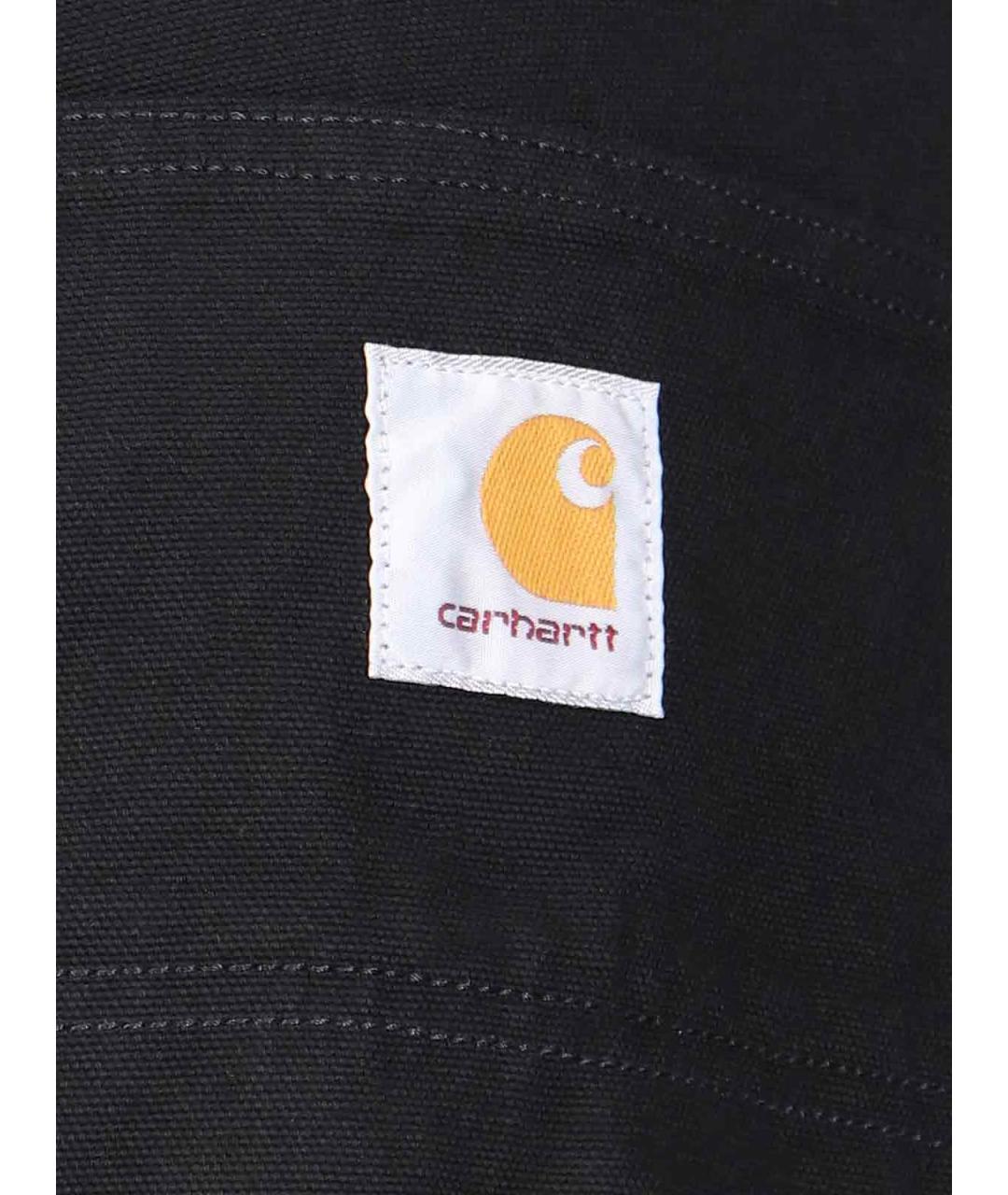 CARHARTT WIP Черные хлопковые повседневные брюки, фото 4