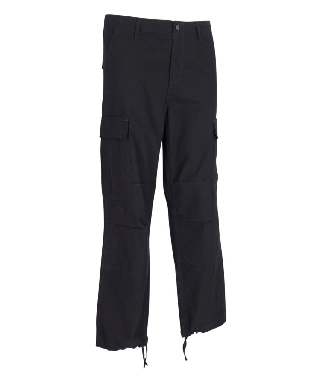 CARHARTT WIP Черные хлопковые повседневные брюки, фото 3