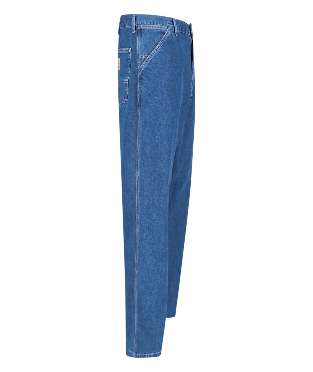 CARHARTT WIP Синие хлопковые прямые джинсы, фото 3