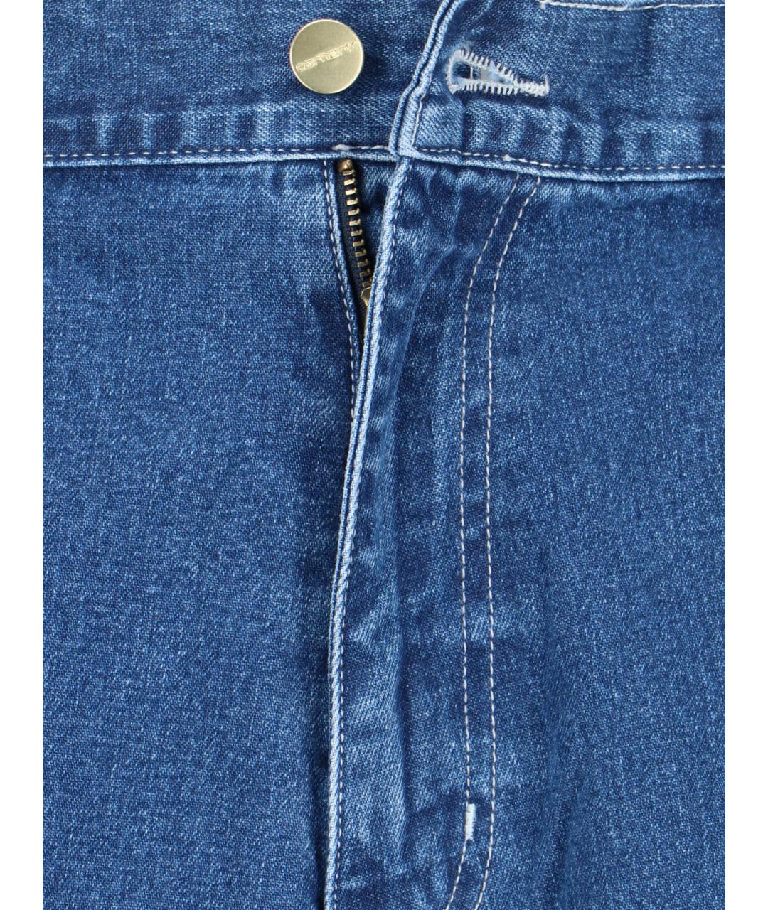 CARHARTT WIP Синие хлопковые прямые джинсы, фото 5