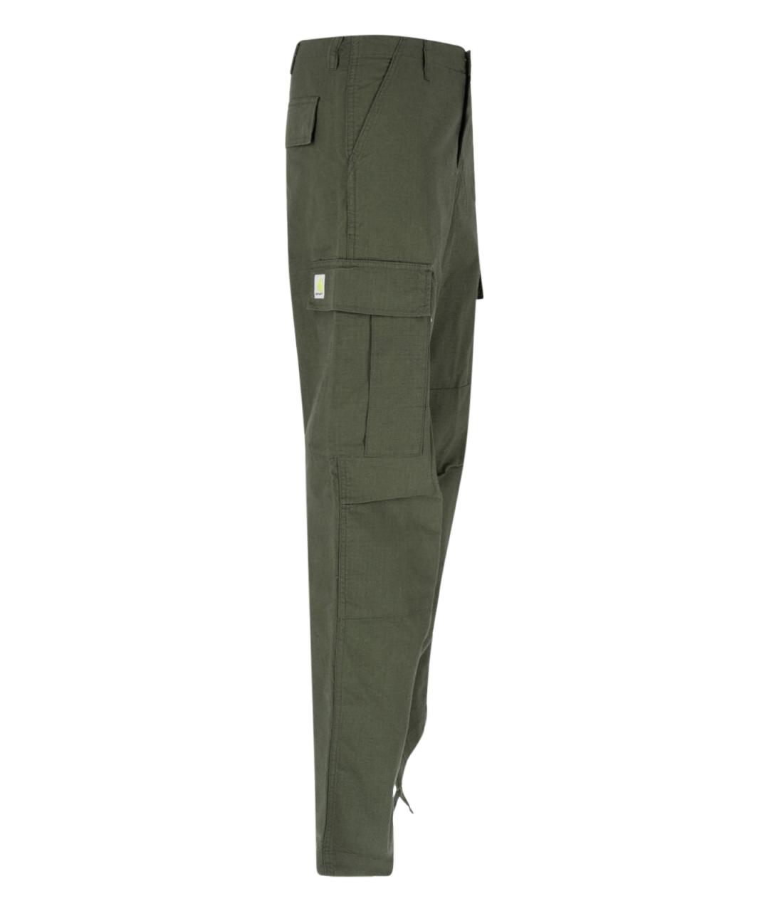 CARHARTT WIP Зеленые хлопковые повседневные брюки, фото 3