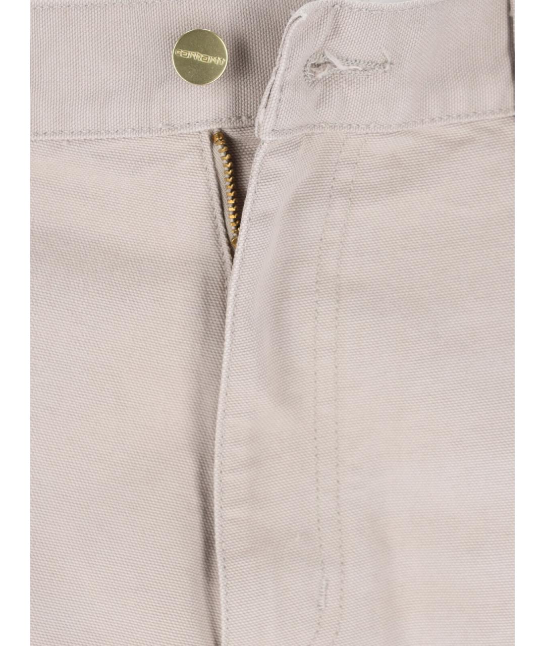 CARHARTT WIP Бежевые хлопковые повседневные брюки, фото 5