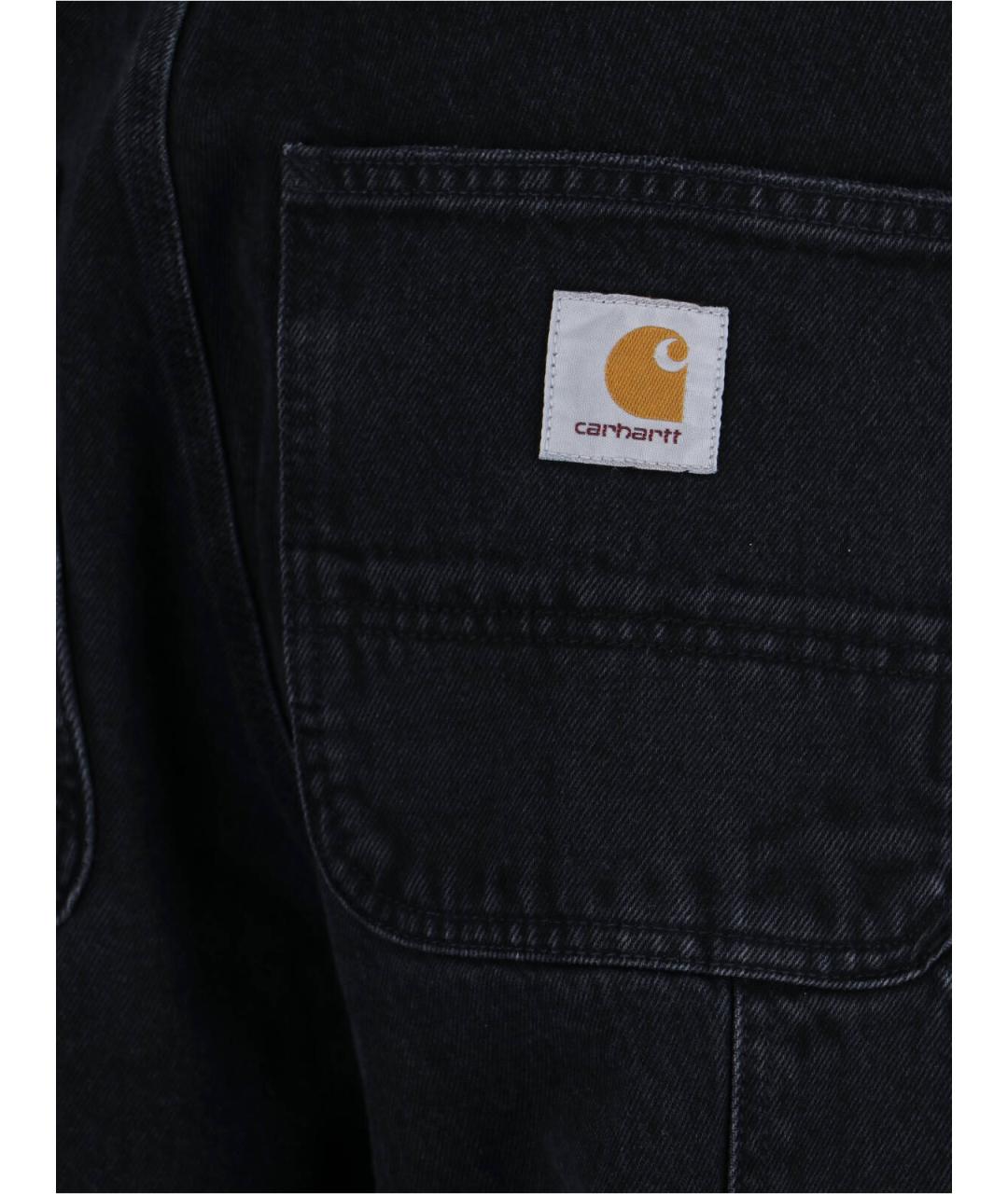 CARHARTT WIP Черные хлопковые прямые джинсы, фото 4