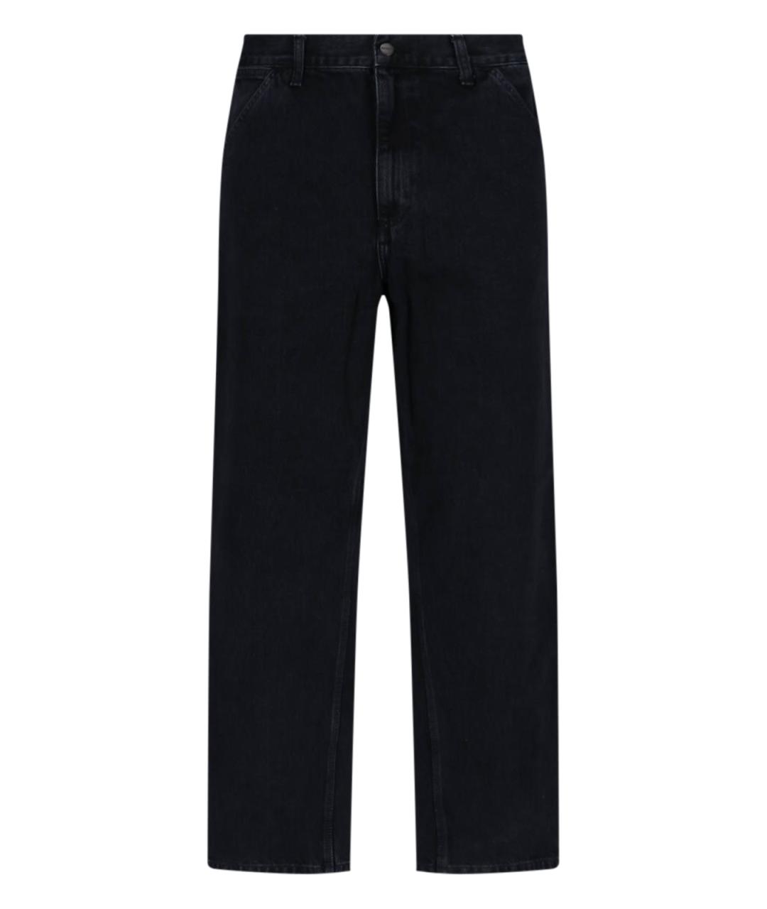 CARHARTT WIP Черные хлопковые прямые джинсы, фото 1