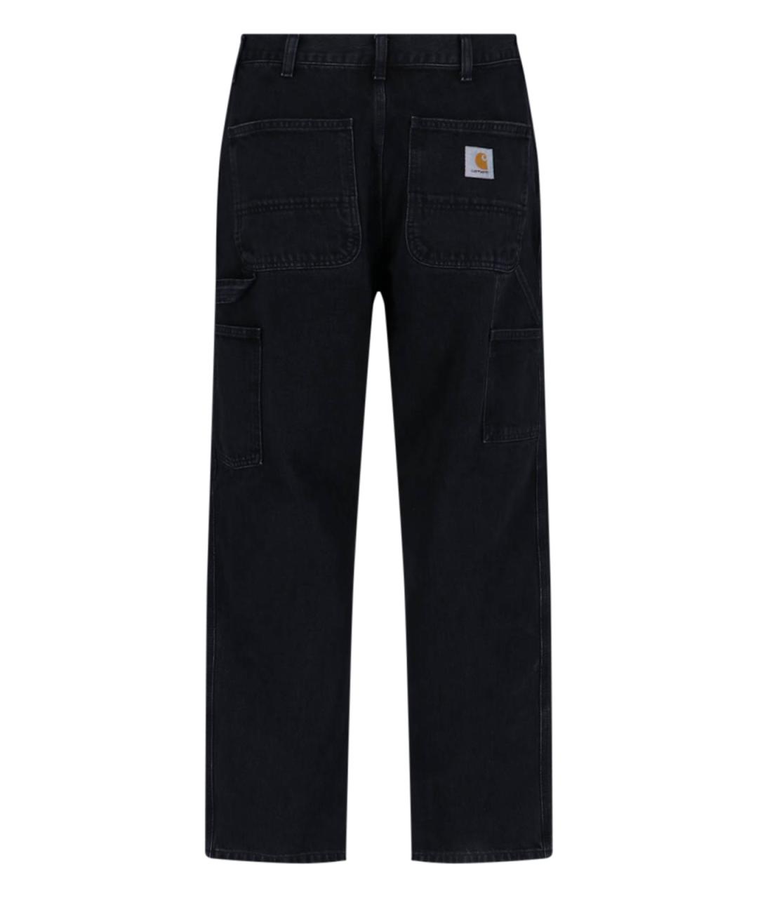 CARHARTT WIP Черные хлопковые прямые джинсы, фото 2