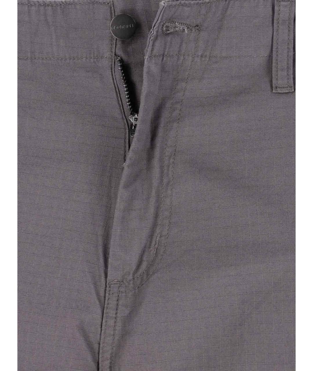 CARHARTT WIP Серые хлопковые повседневные брюки, фото 5