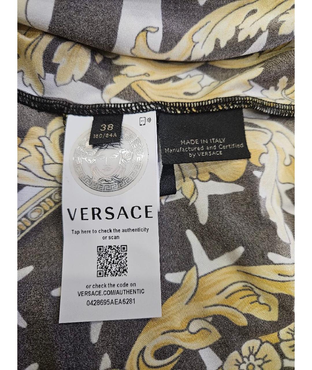 VERSACE Мульти полиамидовое боди, фото 5