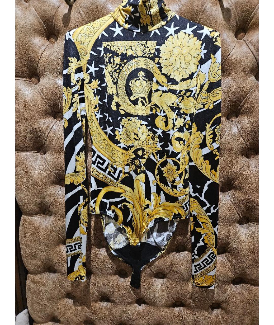 VERSACE Мульти полиамидовое боди, фото 8