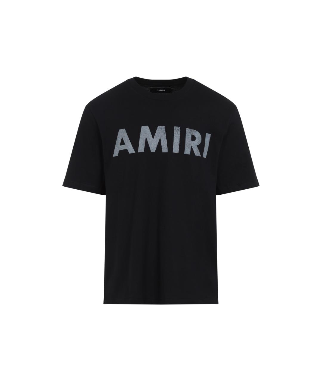 AMIRI Черная хлопковая футболка, фото 1