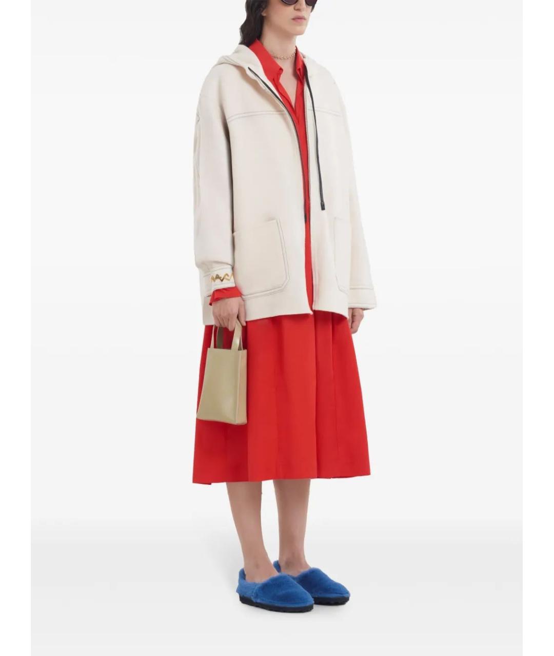 MARNI Красное хлопковое повседневное платье, фото 2
