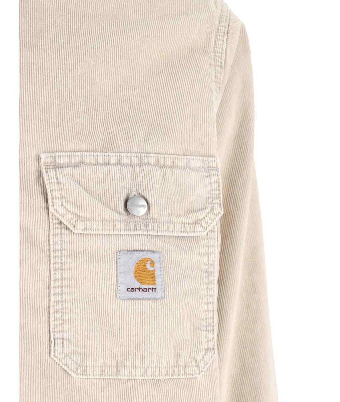 CARHARTT WIP Бежевая хлопковая куртка, фото 3