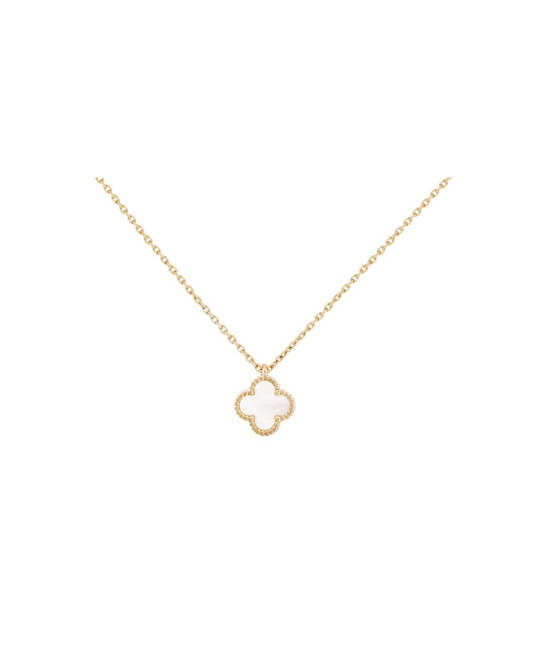 VAN CLEEF & ARPELS Белая подвеска из желтого золота, фото 1
