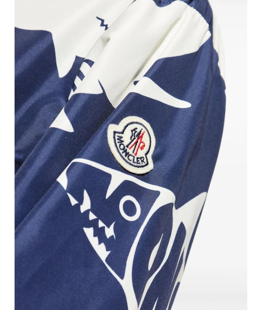 MONCLER Синяя синтетическая куртка, фото 5