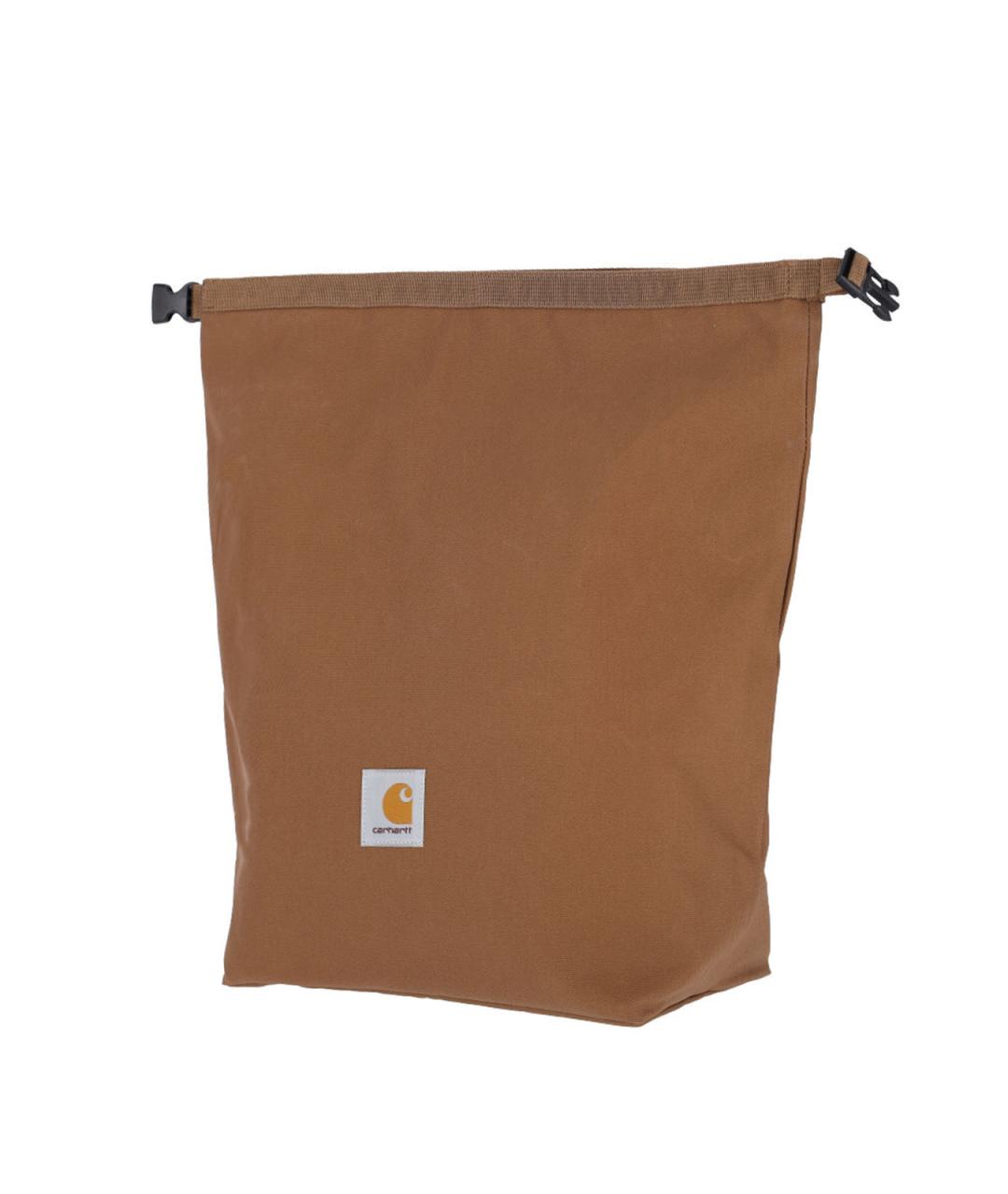 CARHARTT WIP Коричневая синтетическая сумка с короткими ручками, фото 5
