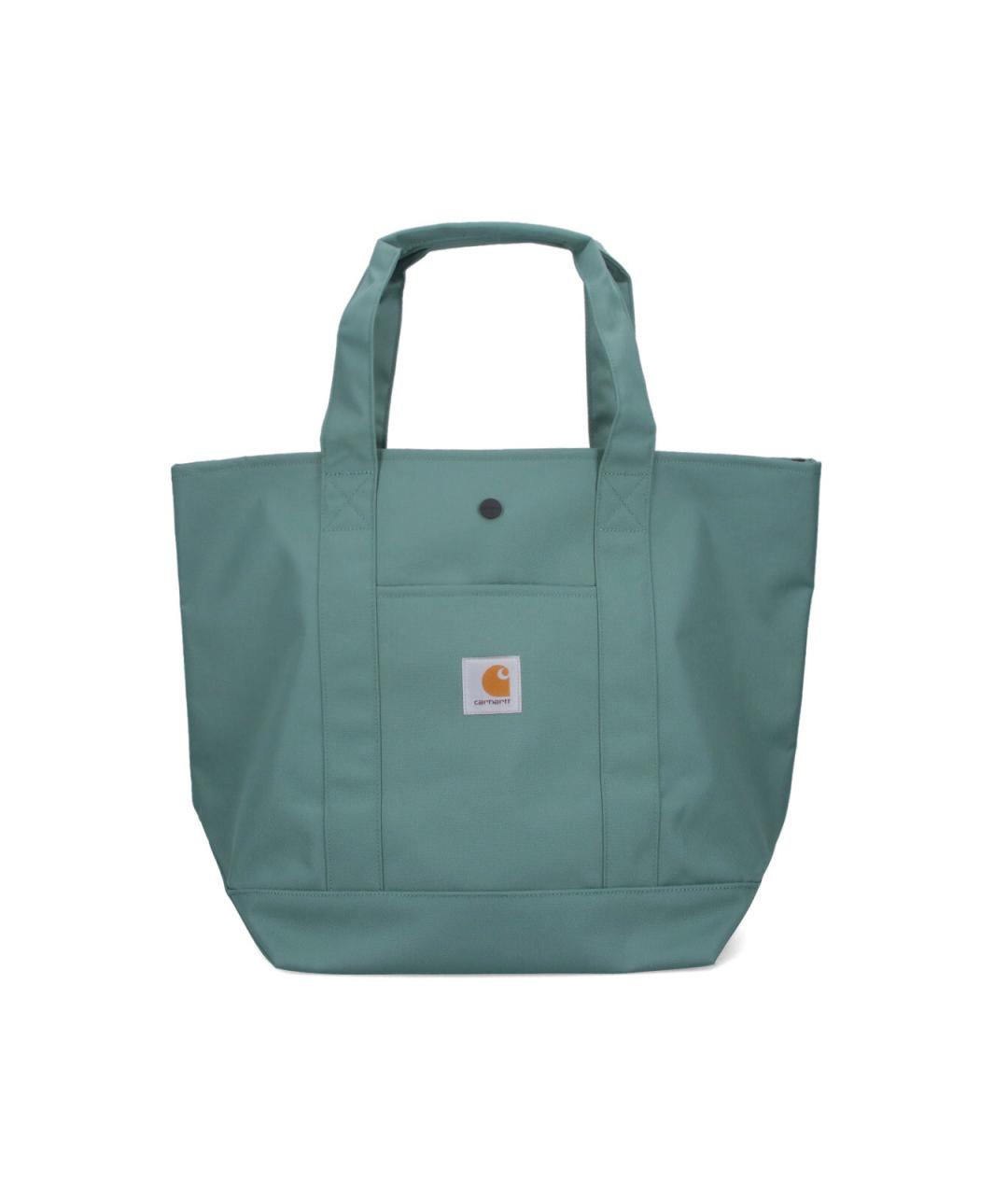 CARHARTT WIP Бирюзовая синтетическая сумка тоут, фото 1