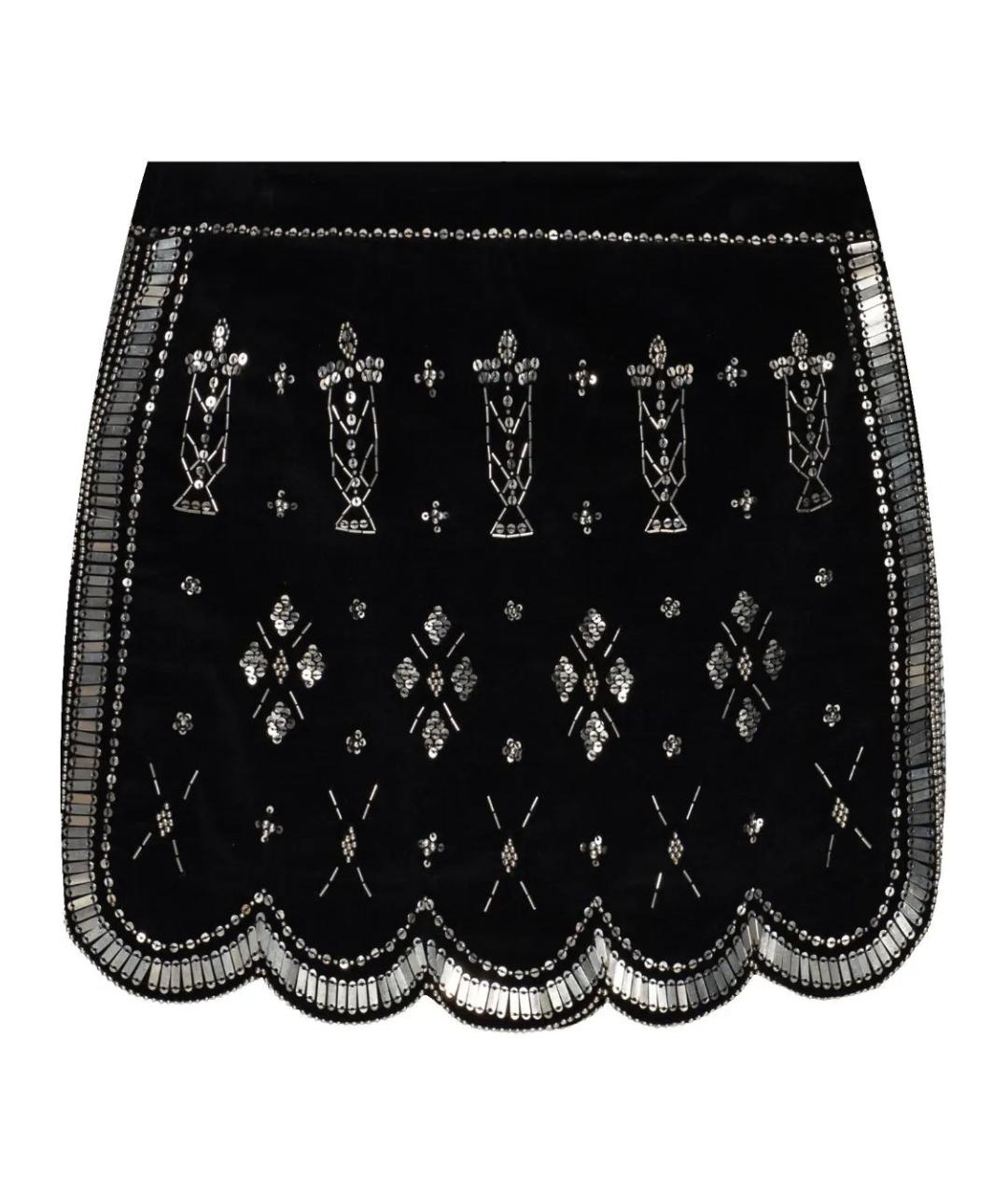 ISABEL MARANT Черная хлопковая юбка миди, фото 1